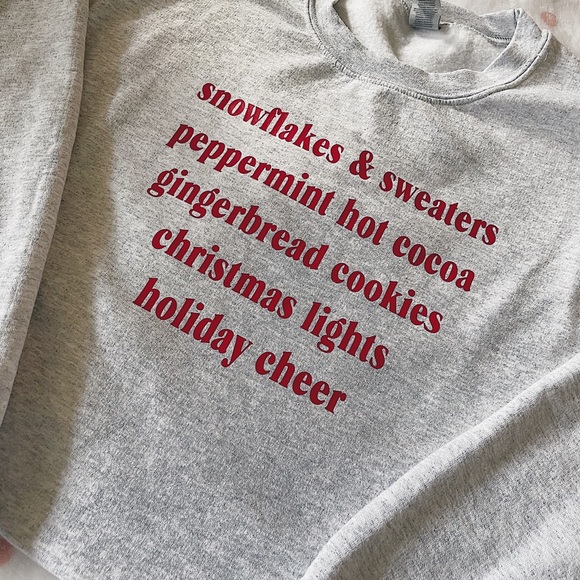 Christmas Quote Handmade Sweatshirt - Picture 2 of 2